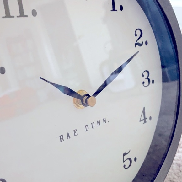 Rae Dunn clock — battery operated - Picture 3 of 8